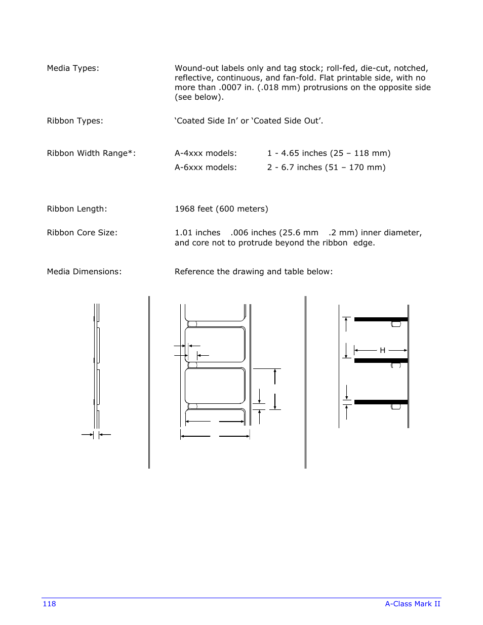 Datamax-O'Neil A-Class Mark II Operator’s Manual User Manual | Page 128 / 160