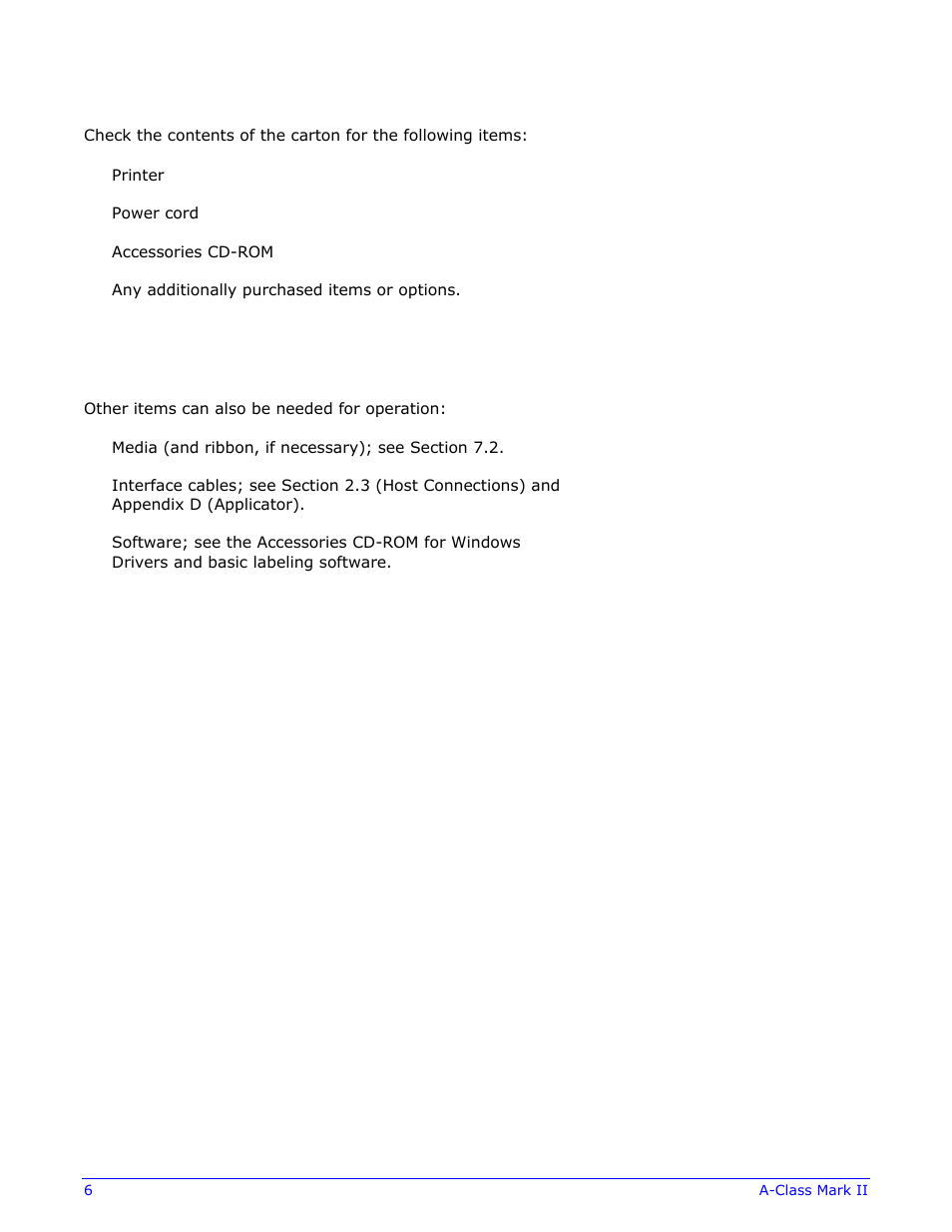 Datamax-O'Neil A-Class Mark II Operator’s Manual User Manual | Page 16 / 160