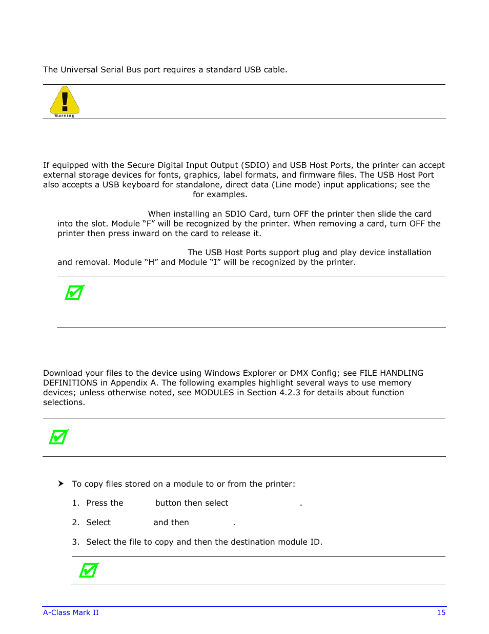 Datamax-O'Neil A-Class Mark II Operator’s Manual User Manual | Page 25 / 160