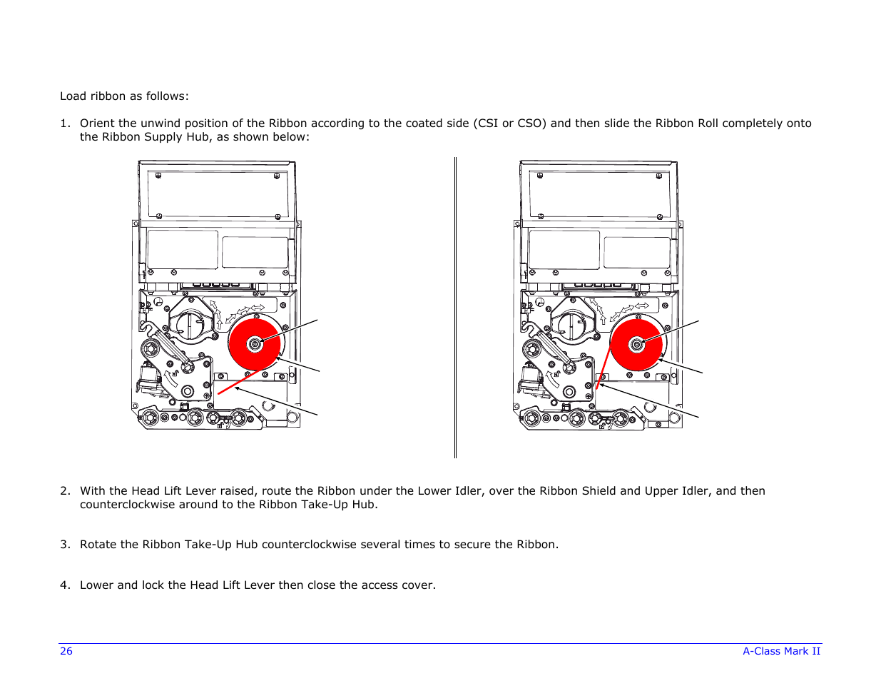 2 left hand models | Datamax-O'Neil A-Class Mark II Operator’s Manual User Manual | Page 36 / 160