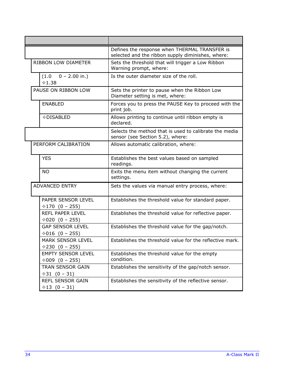 Datamax-O'Neil A-Class Mark II Operator’s Manual User Manual | Page 44 / 160