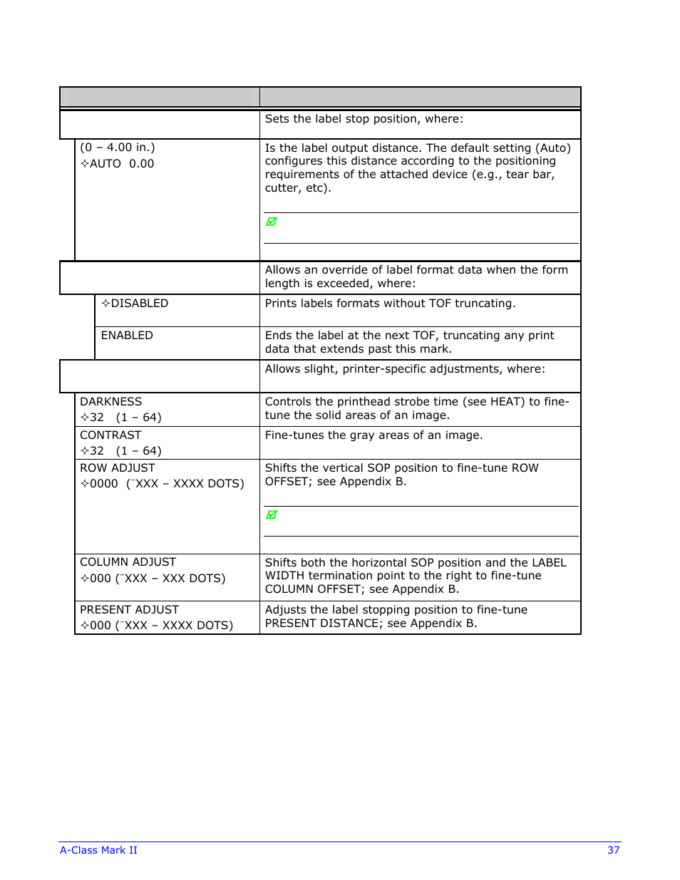 Datamax-O'Neil A-Class Mark II Operator’s Manual User Manual | Page 47 / 160