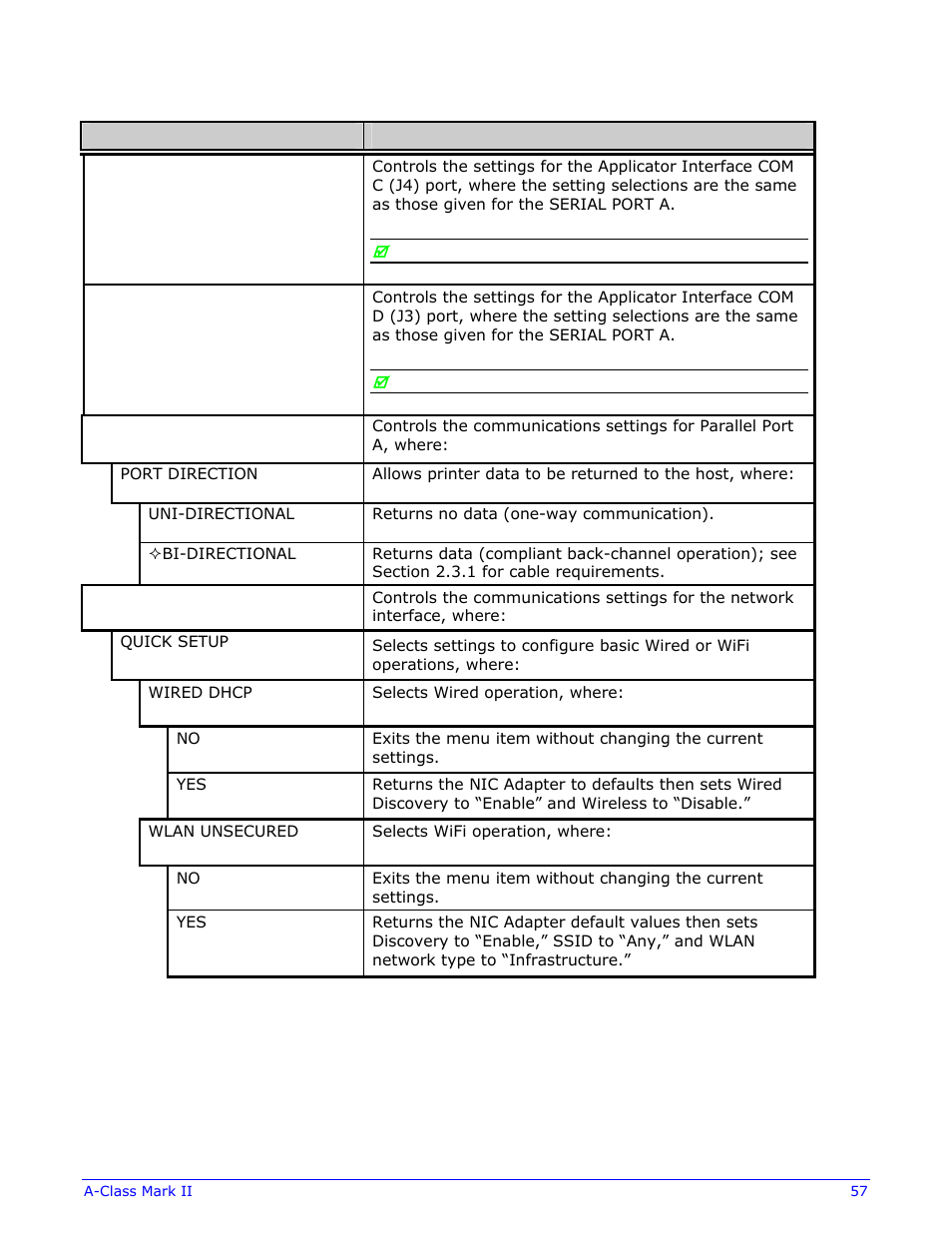 Datamax-O'Neil A-Class Mark II Operator’s Manual User Manual | Page 67 / 160