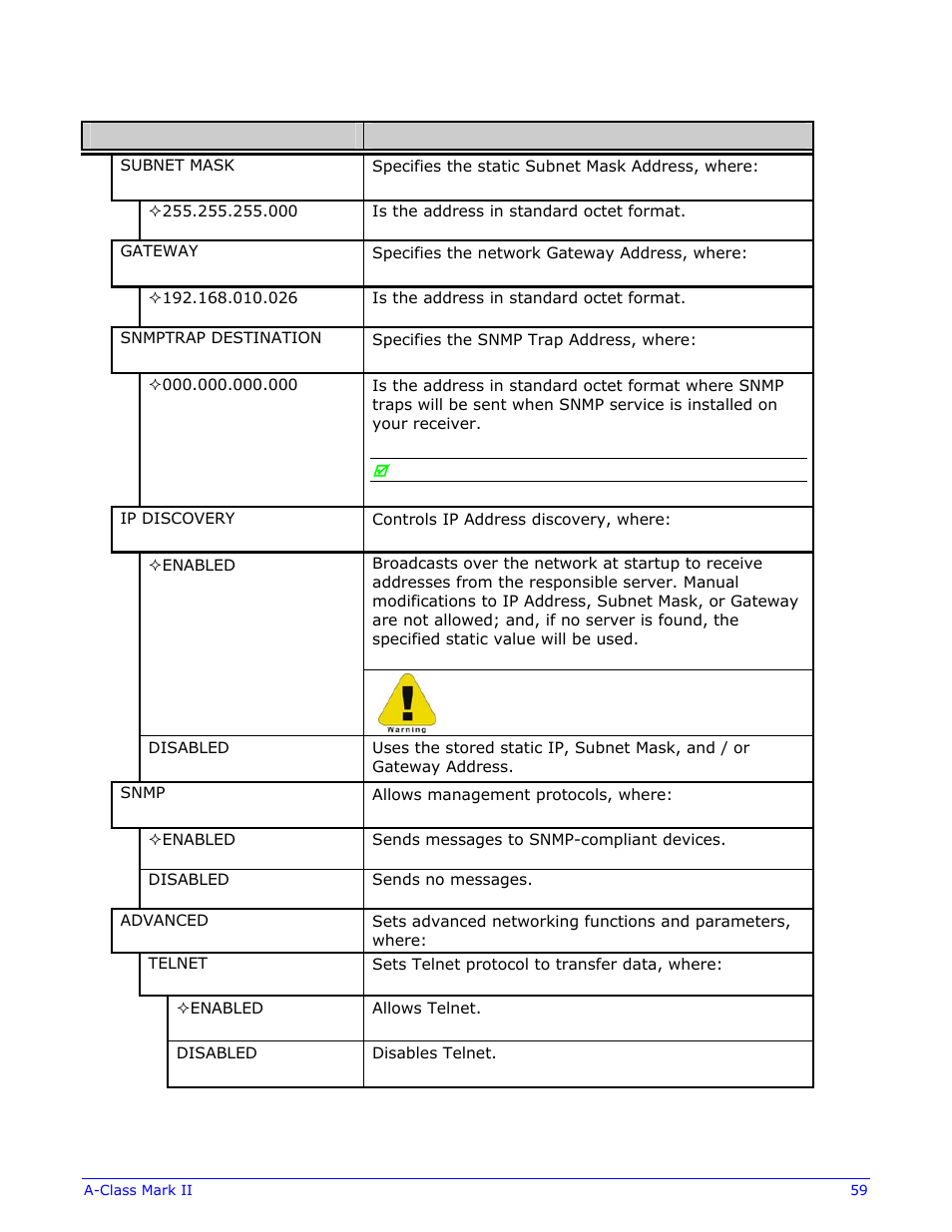 Datamax-O'Neil A-Class Mark II Operator’s Manual User Manual | Page 69 / 160