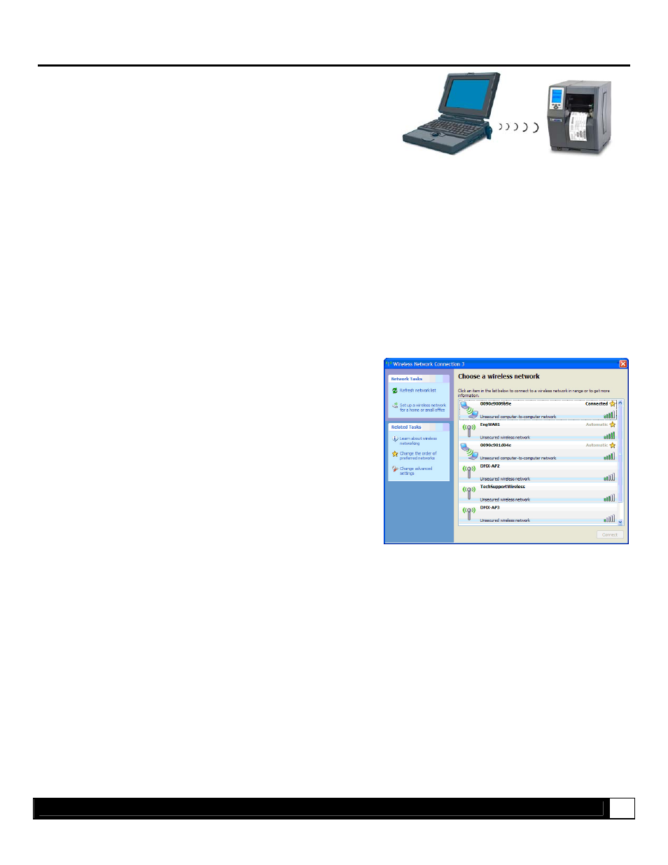 Network card setup - wireless (adhoc mode) | Datamax-O'Neil DMXrfNetIII User Manual | Page 8 / 16