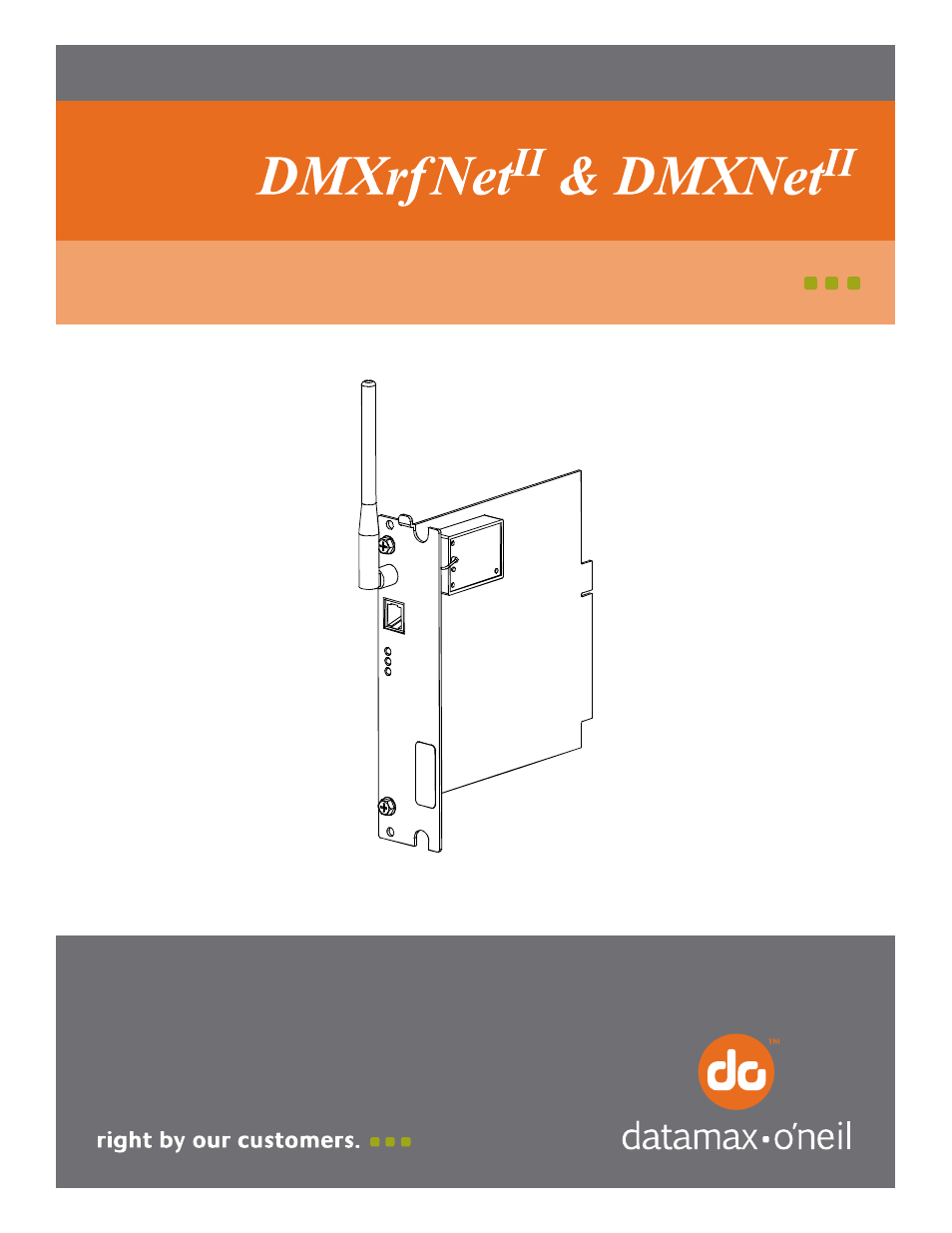 Datamax-O'Neil DMXNetII User Manual | 16 pages