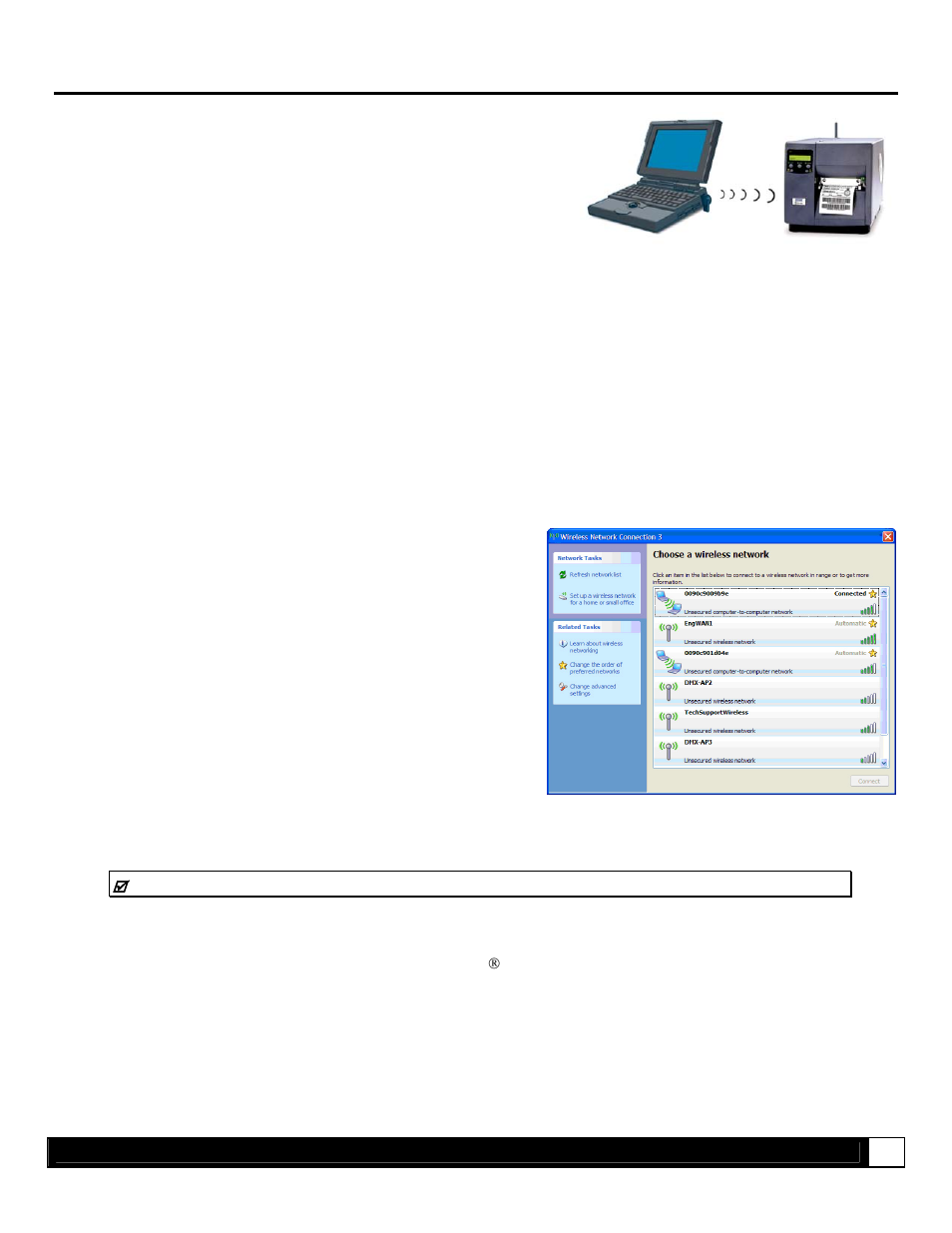 Network card setup - wireless (adhoc mode) | Datamax-O'Neil DMXNetII User Manual | Page 8 / 16