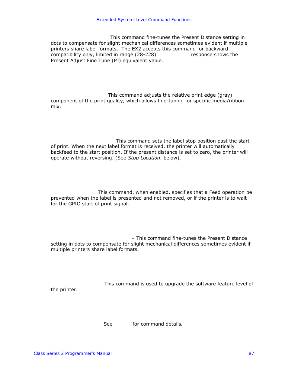 Datamax-O'Neil Class Series II Programmer’s Manual User Manual | Page 101 / 334