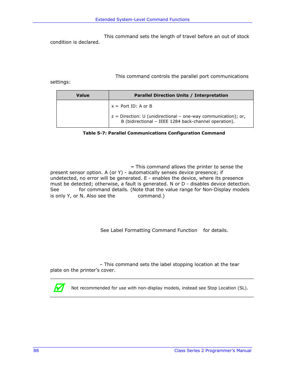 Datamax-O'Neil Class Series II Programmer’s Manual User Manual | Page 102 / 334