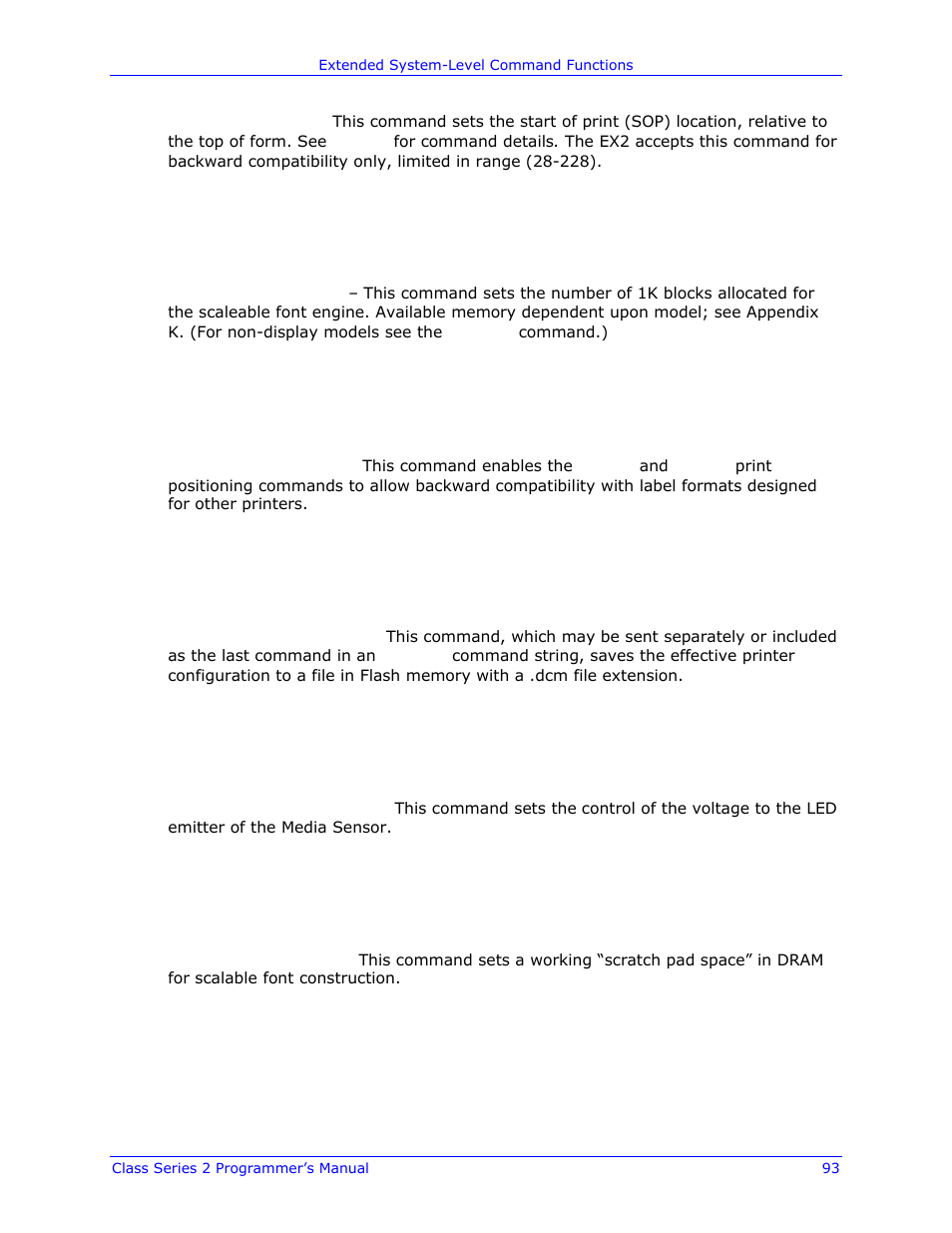 Datamax-O'Neil Class Series II Programmer’s Manual User Manual | Page 107 / 334