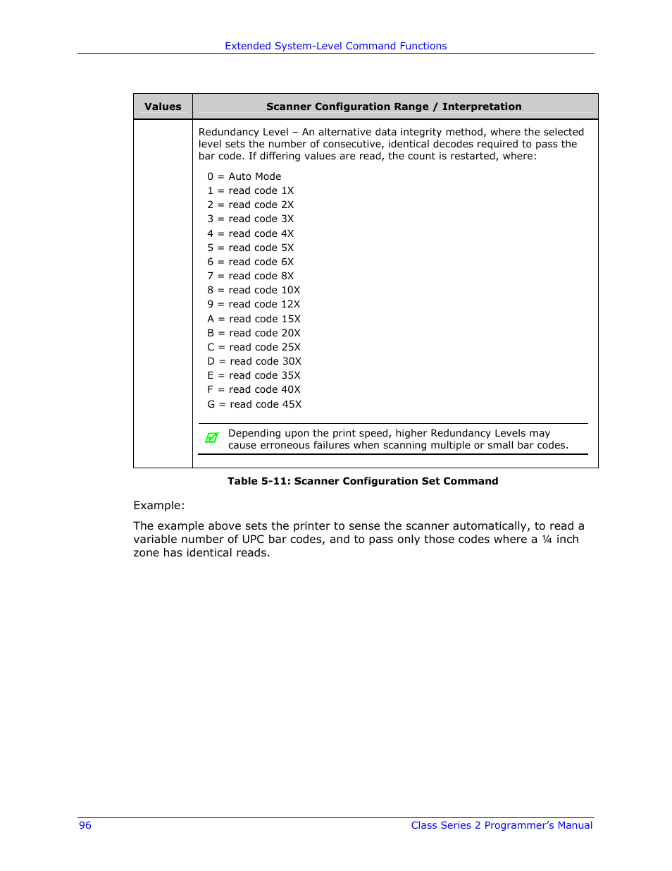 Datamax-O'Neil Class Series II Programmer’s Manual User Manual | Page 110 / 334