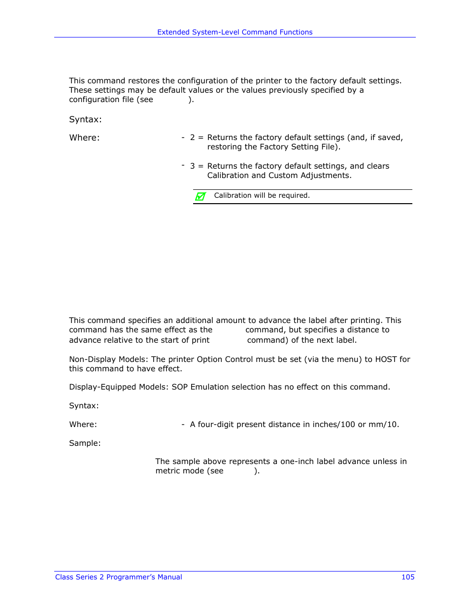 Datamax-O'Neil Class Series II Programmer’s Manual User Manual | Page 119 / 334