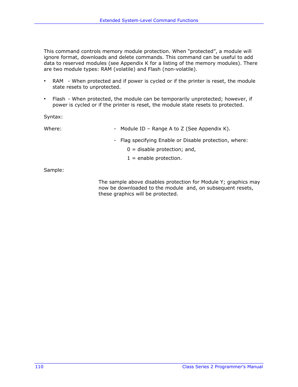 Datamax-O'Neil Class Series II Programmer’s Manual User Manual | Page 124 / 334