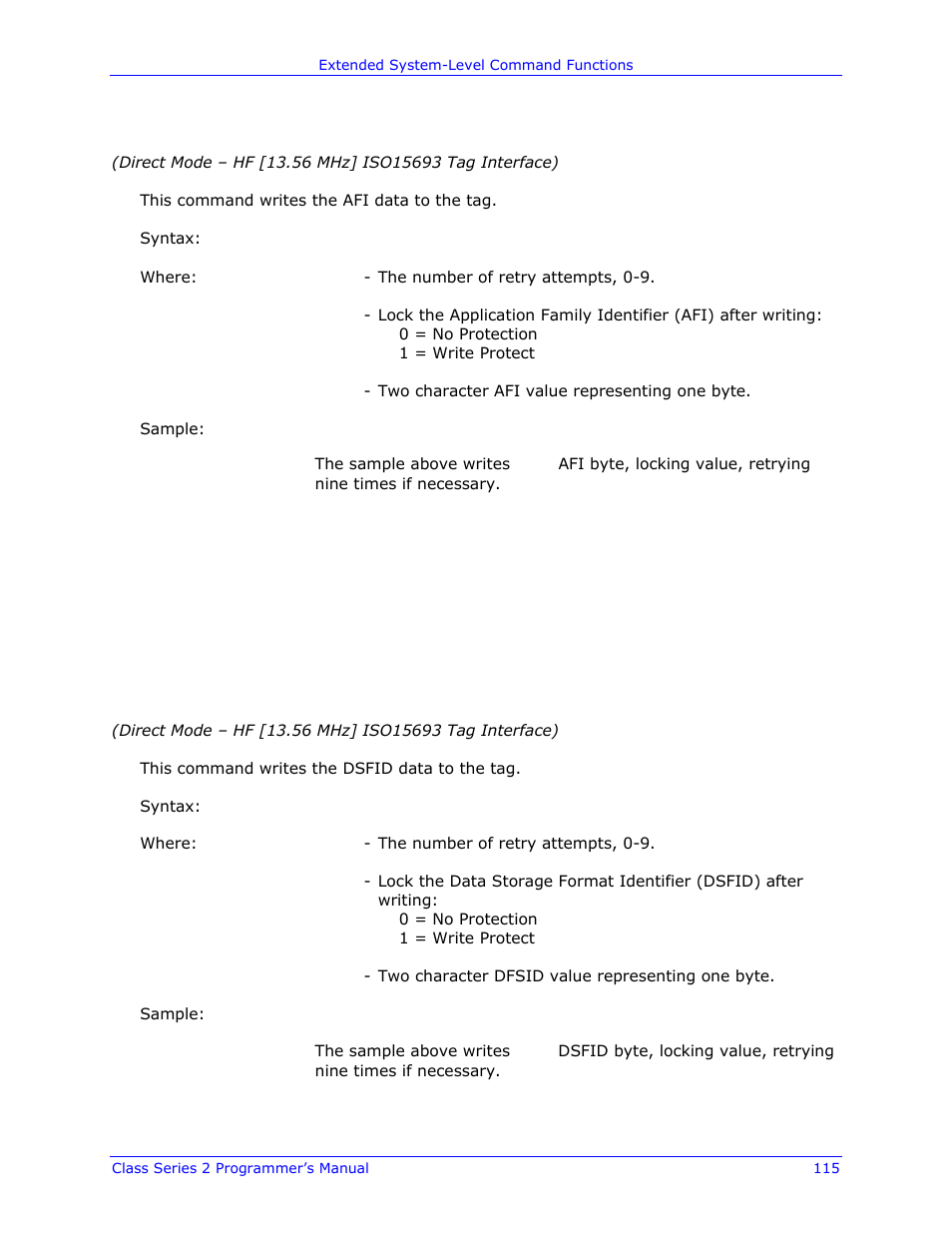 Datamax-O'Neil Class Series II Programmer’s Manual User Manual | Page 129 / 334