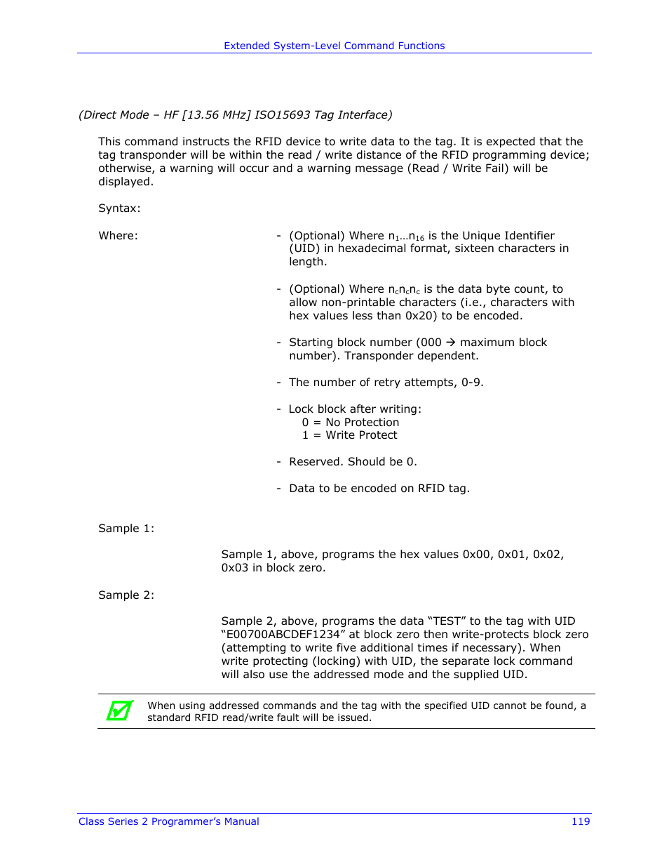 Datamax-O'Neil Class Series II Programmer’s Manual User Manual | Page 133 / 334