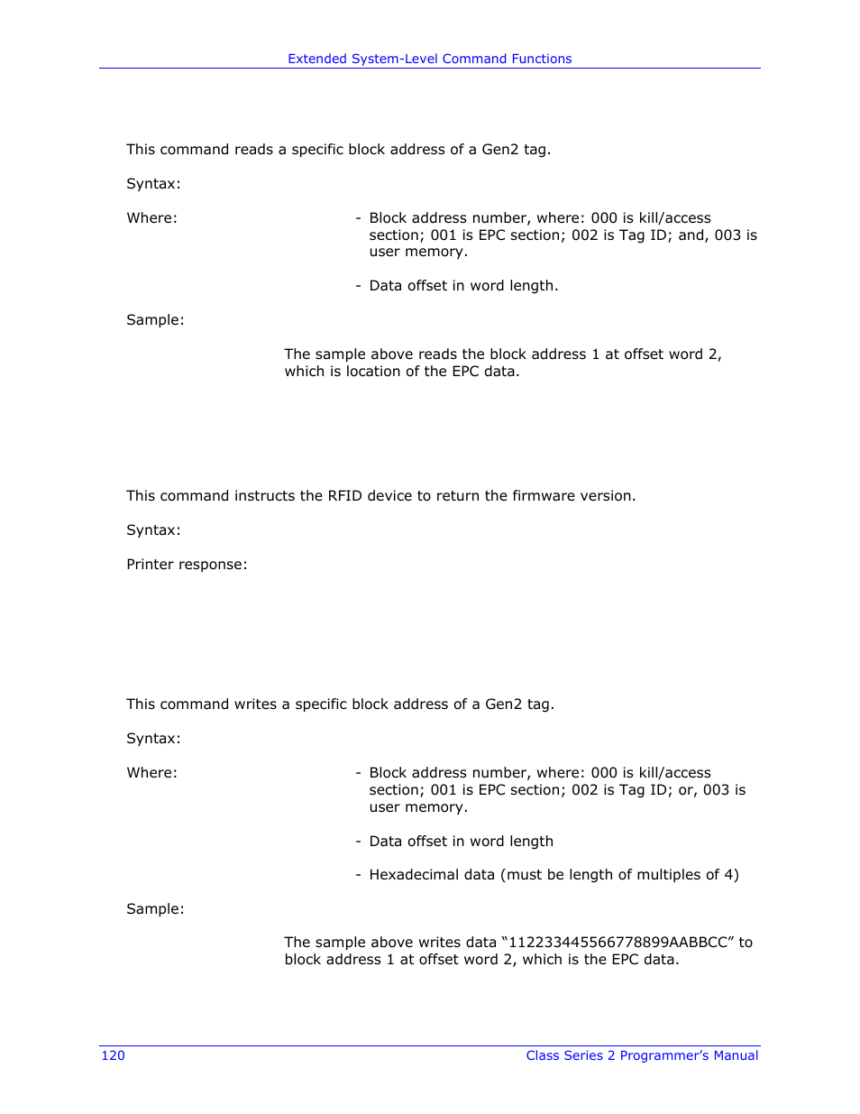 Datamax-O'Neil Class Series II Programmer’s Manual User Manual | Page 134 / 334