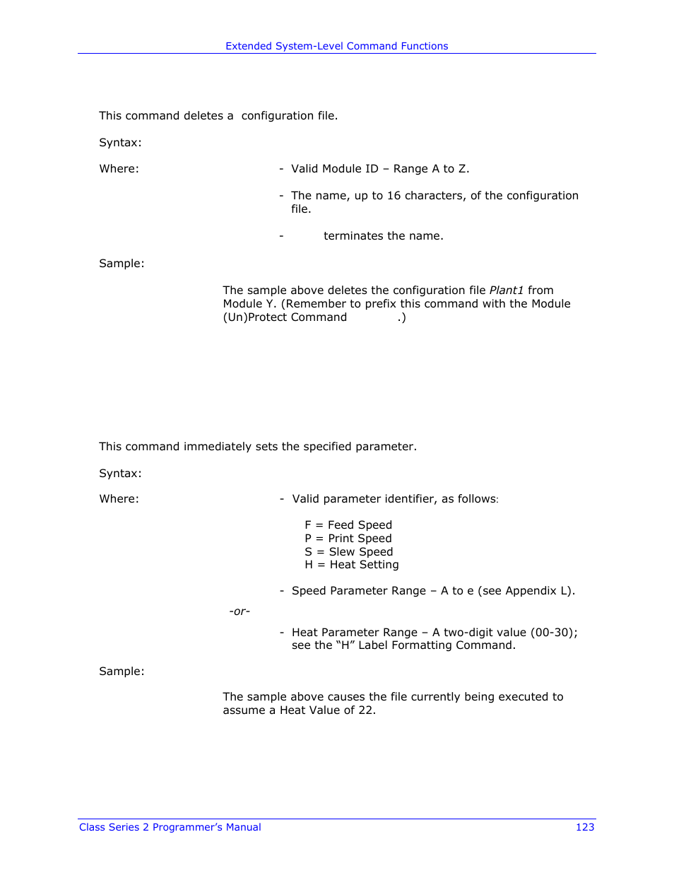 Datamax-O'Neil Class Series II Programmer’s Manual User Manual | Page 137 / 334