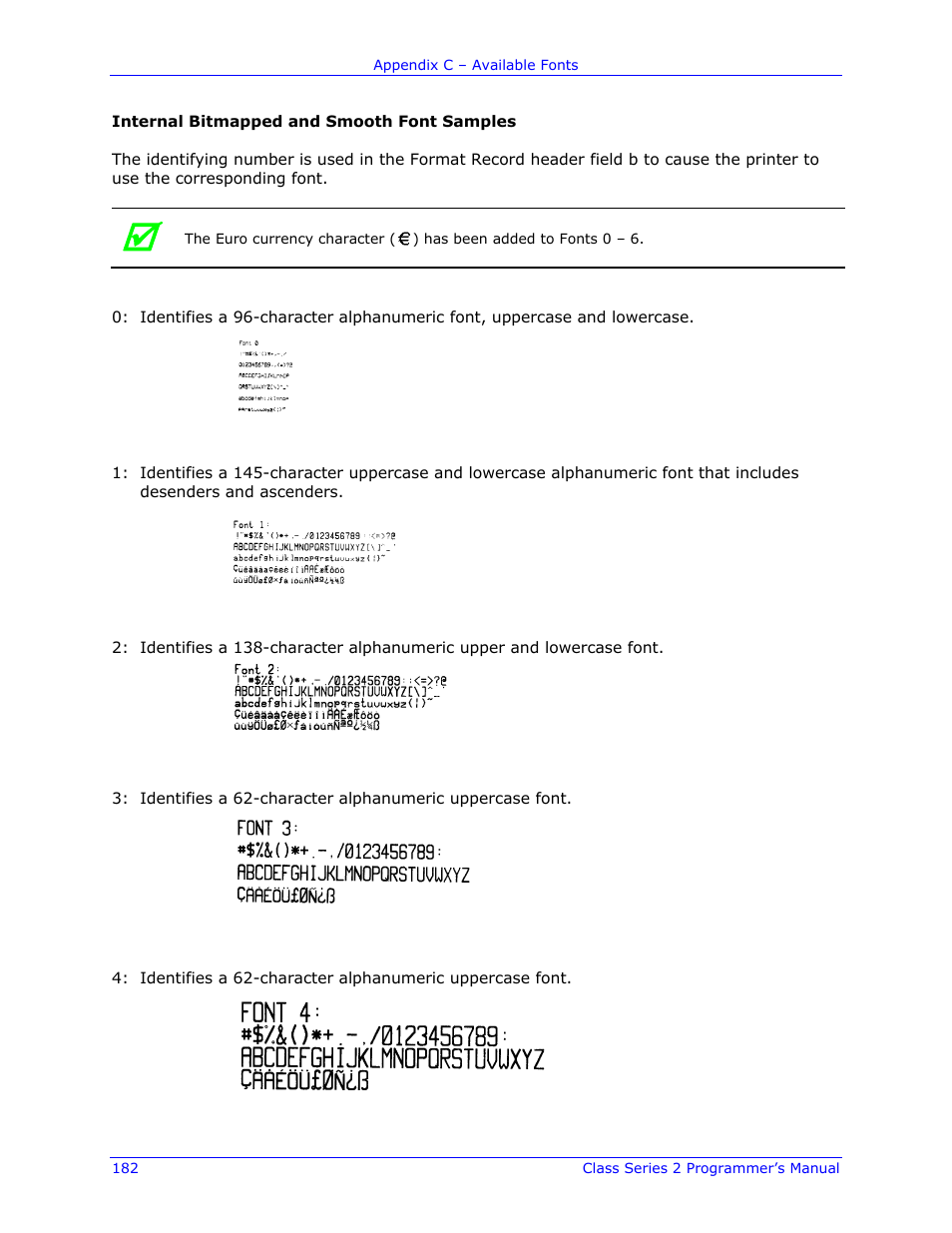 Datamax-O'Neil Class Series II Programmer’s Manual User Manual | Page 196 / 334