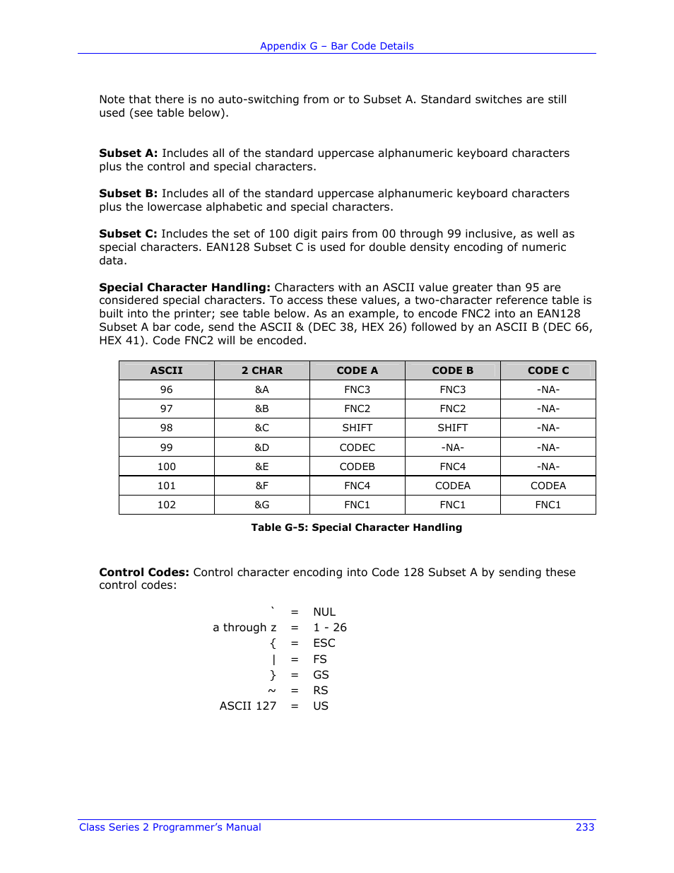 Datamax-O'Neil Class Series II Programmer’s Manual User Manual | Page 247 / 334