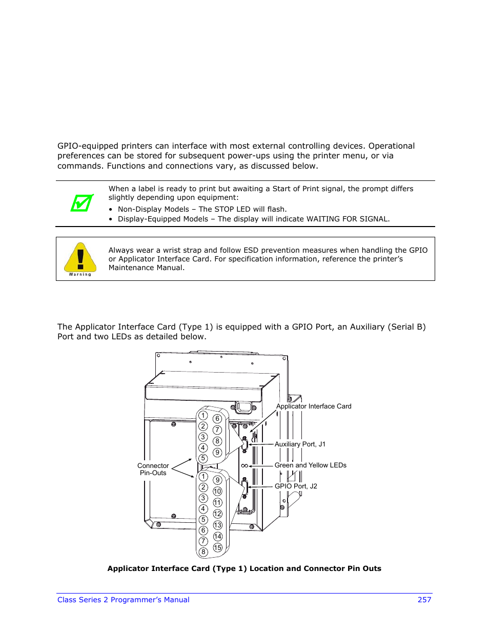Appendix j | Datamax-O'Neil Class Series II Programmer’s Manual User Manual | Page 271 / 334