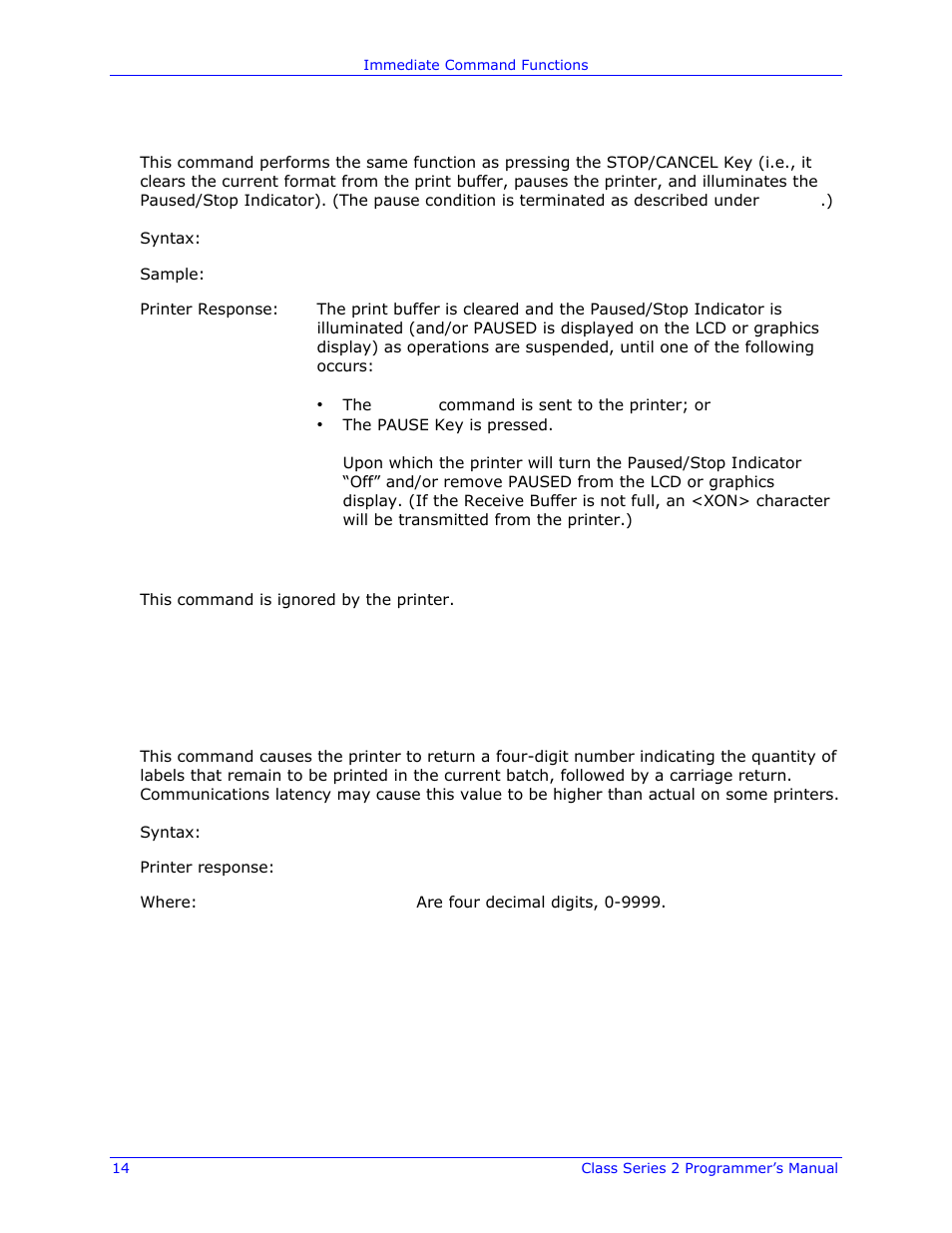Datamax-O'Neil Class Series II Programmer’s Manual User Manual | Page 28 / 334