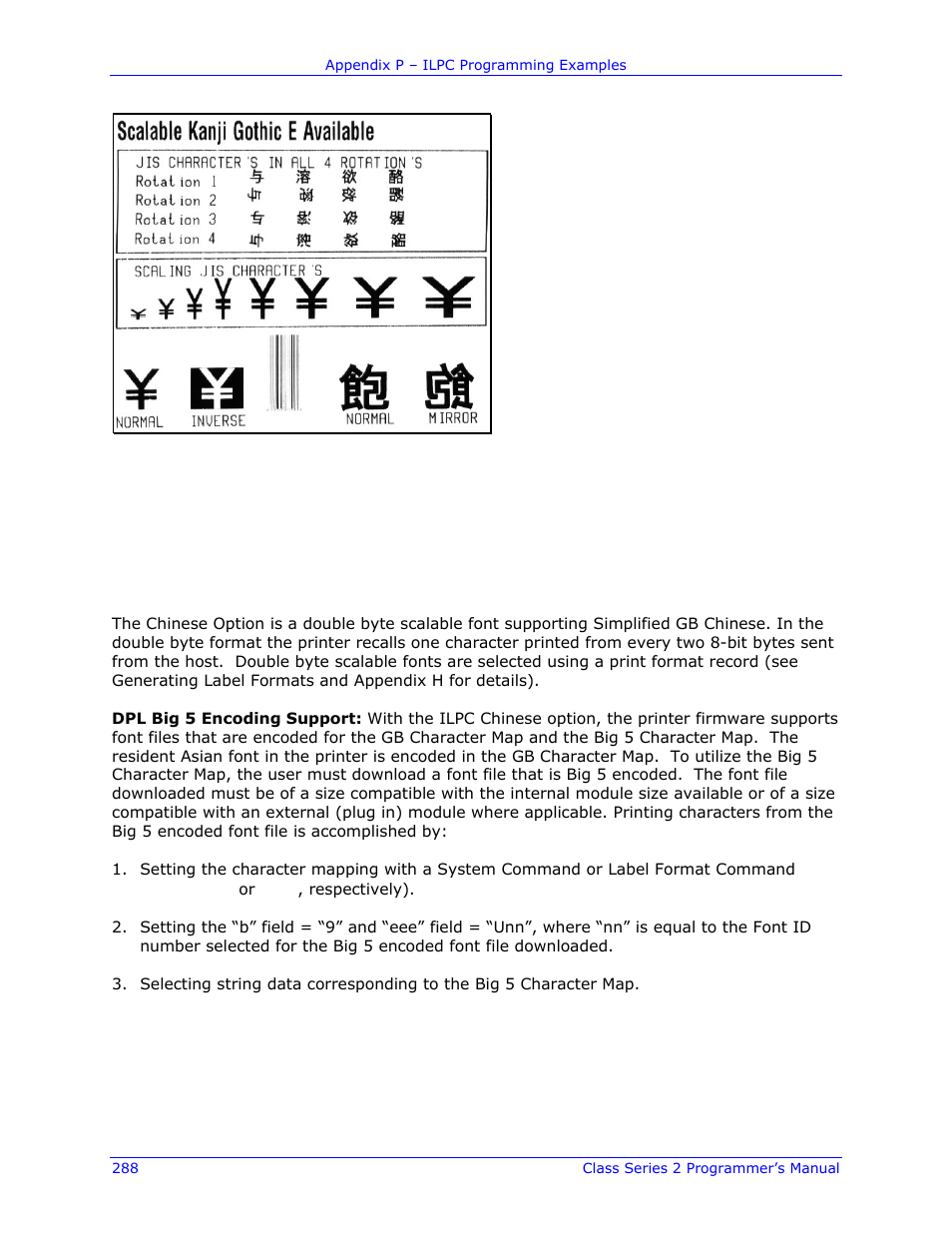Datamax-O'Neil Class Series II Programmer’s Manual User Manual | Page 302 / 334
