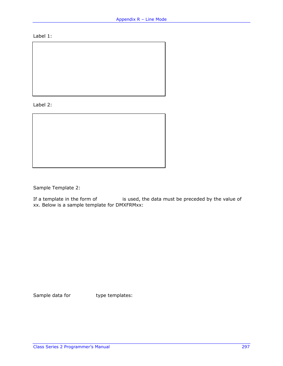 Datamax-O'Neil Class Series II Programmer’s Manual User Manual | Page 311 / 334