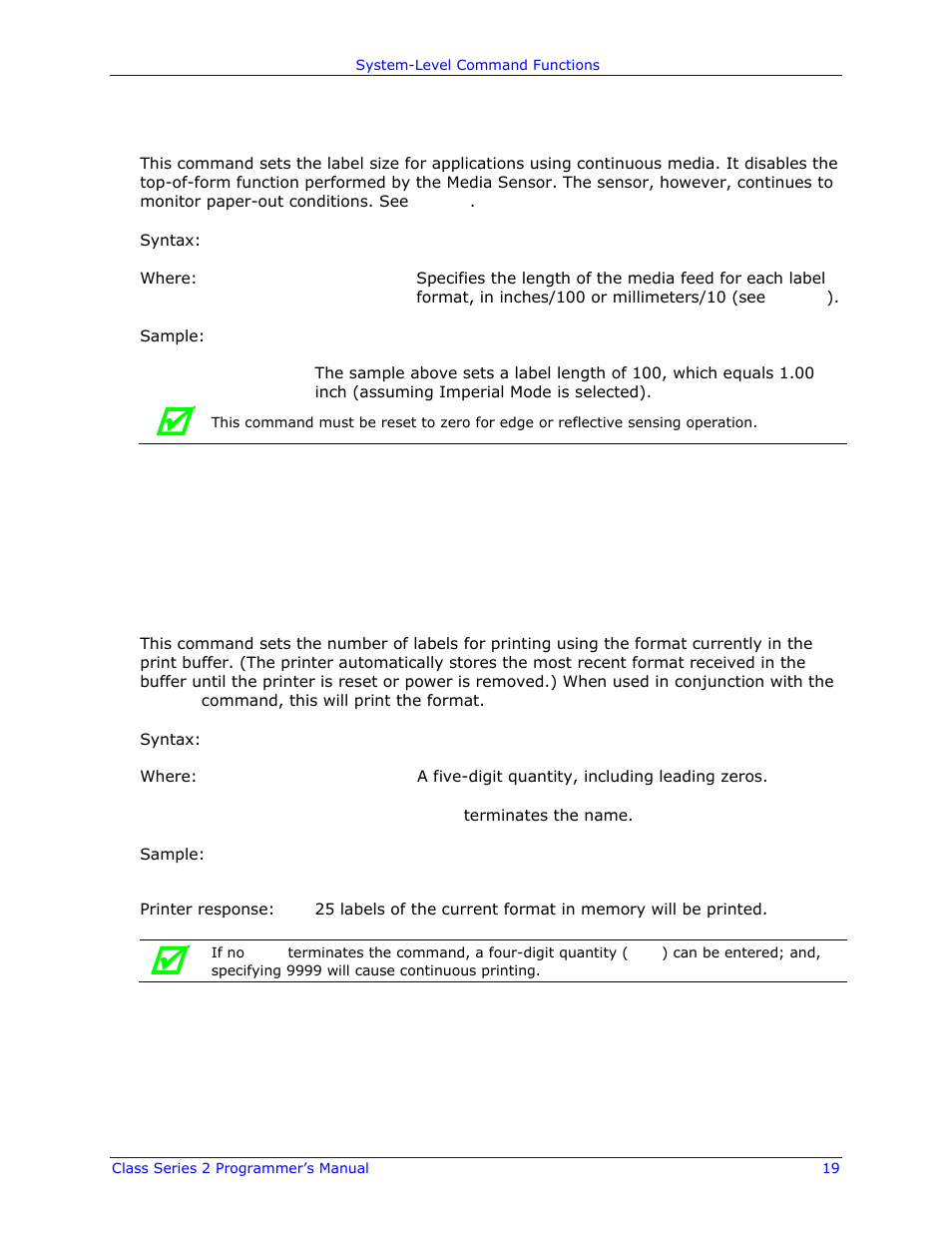 Datamax-O'Neil Class Series II Programmer’s Manual User Manual | Page 33 / 334