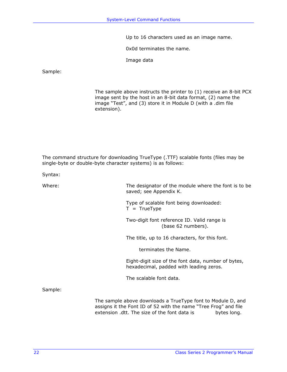 Datamax-O'Neil Class Series II Programmer’s Manual User Manual | Page 36 / 334