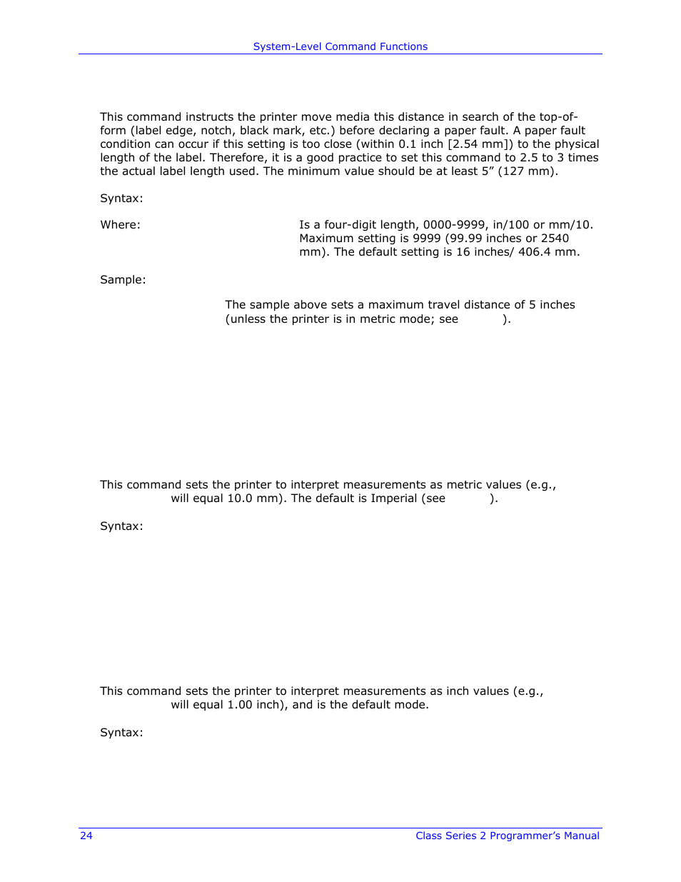 Datamax-O'Neil Class Series II Programmer’s Manual User Manual | Page 38 / 334
