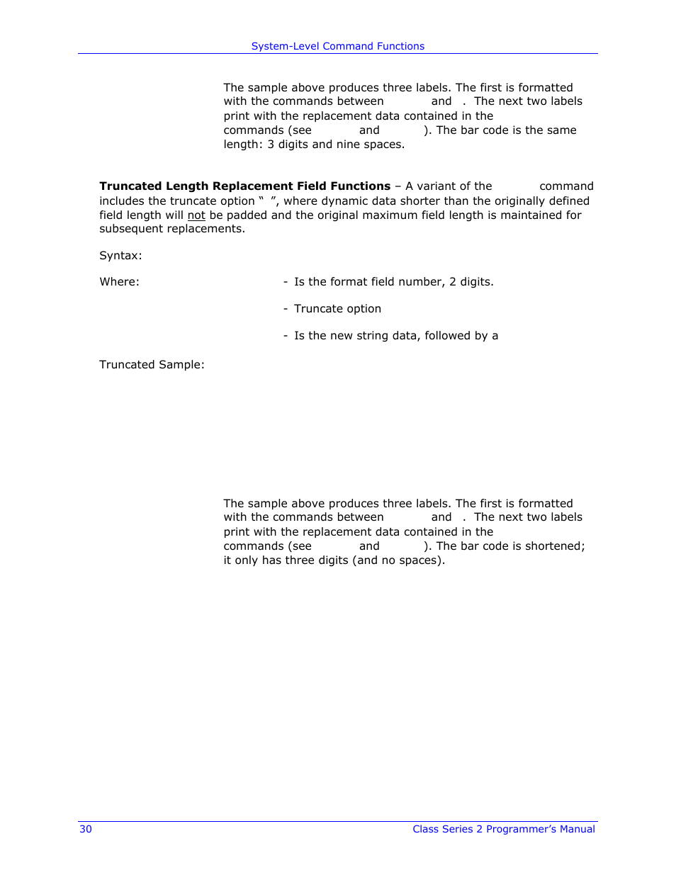 Datamax-O'Neil Class Series II Programmer’s Manual User Manual | Page 44 / 334
