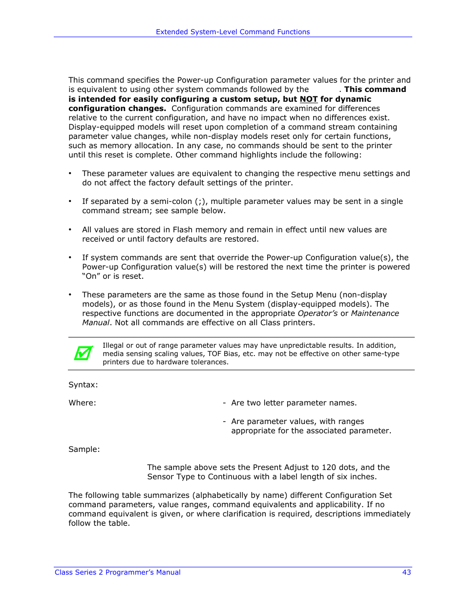 Datamax-O'Neil Class Series II Programmer’s Manual User Manual | Page 57 / 334