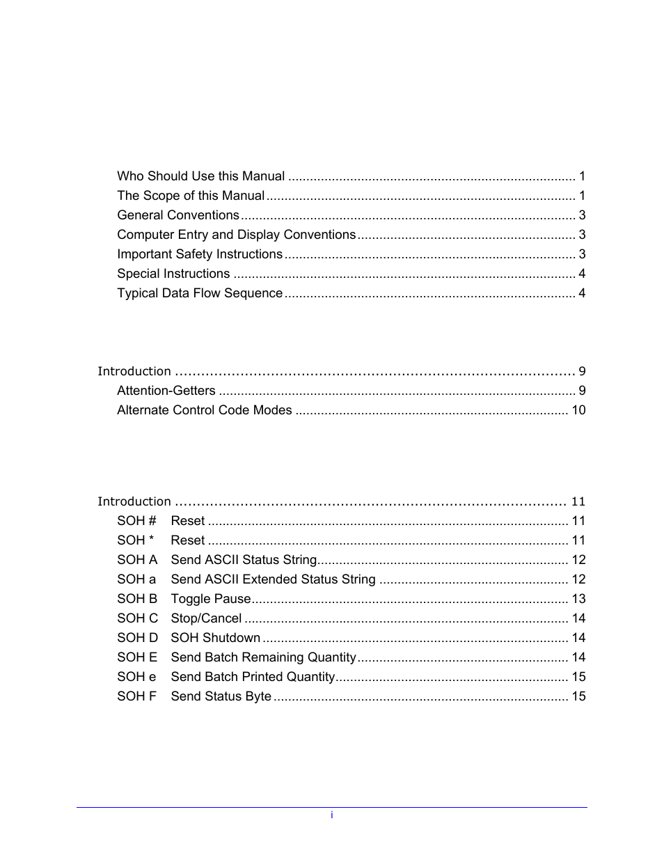 Datamax-O'Neil Class Series II Programmer’s Manual User Manual | Page 7 / 334