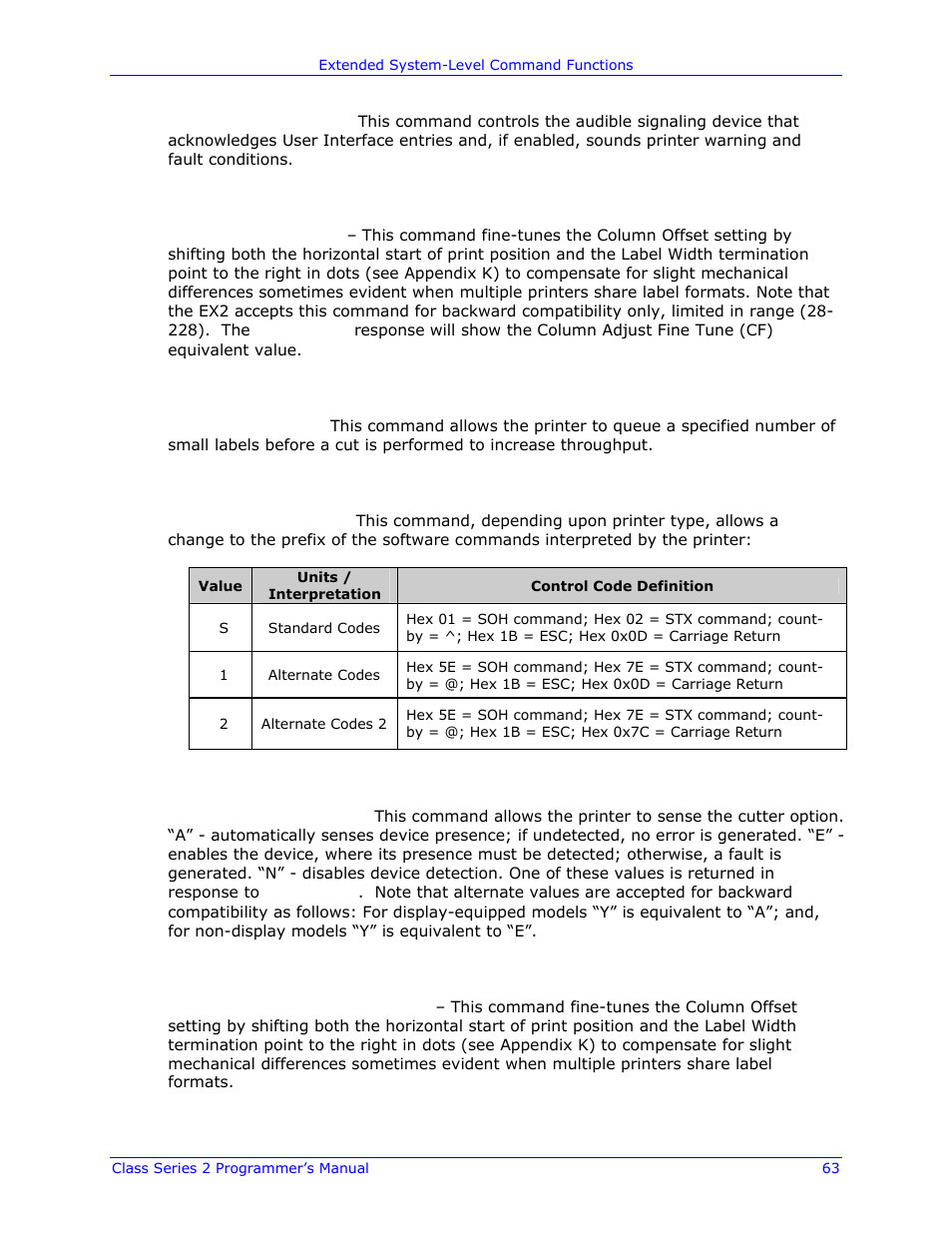 Datamax-O'Neil Class Series II Programmer’s Manual User Manual | Page 77 / 334
