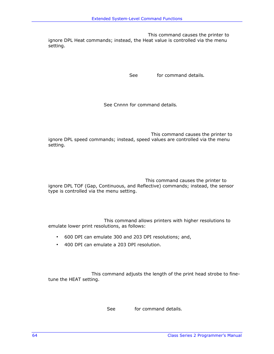 Datamax-O'Neil Class Series II Programmer’s Manual User Manual | Page 78 / 334