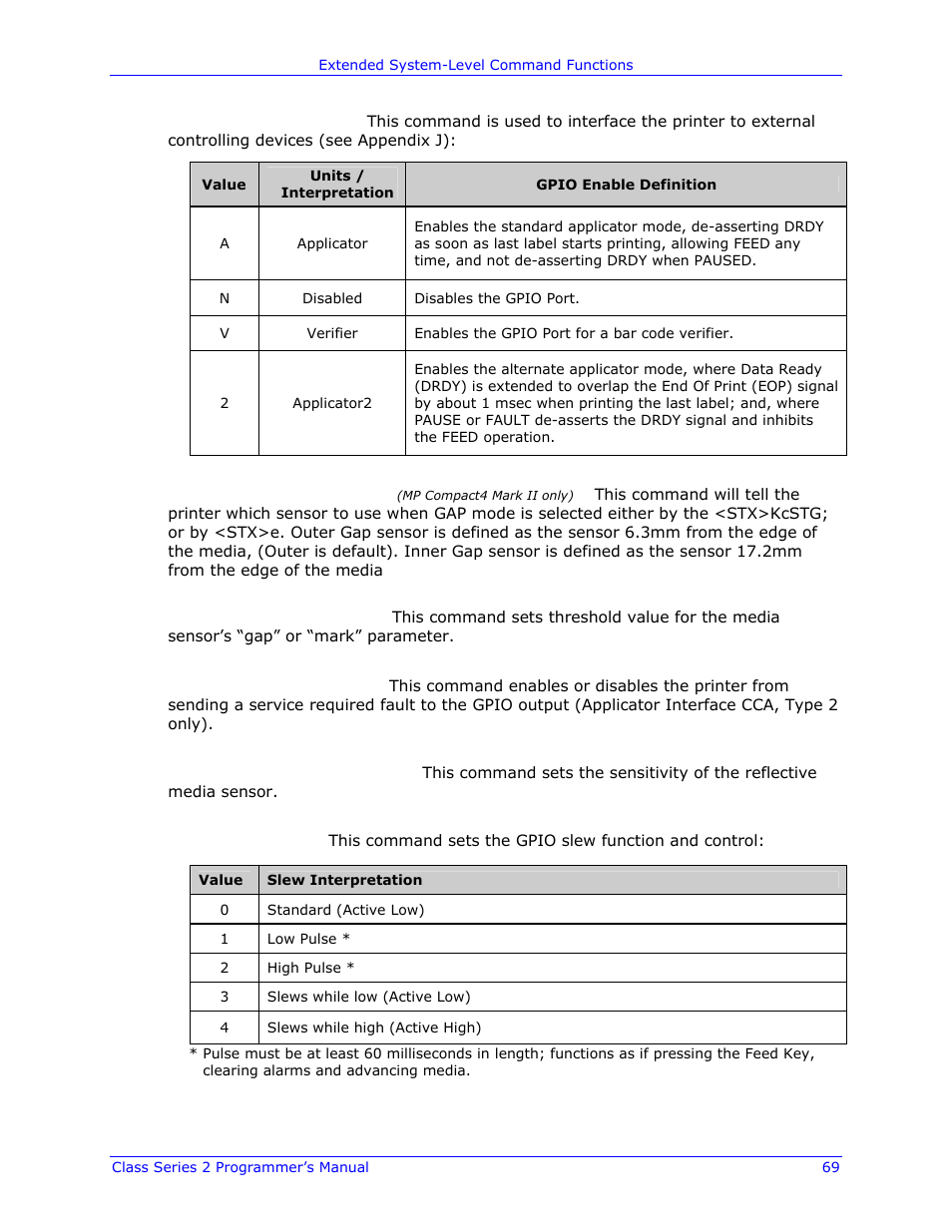 Datamax-O'Neil Class Series II Programmer’s Manual User Manual | Page 83 / 334