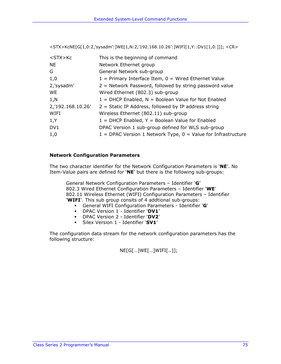 Datamax-O'Neil Class Series II Programmer’s Manual User Manual | Page 89 / 334