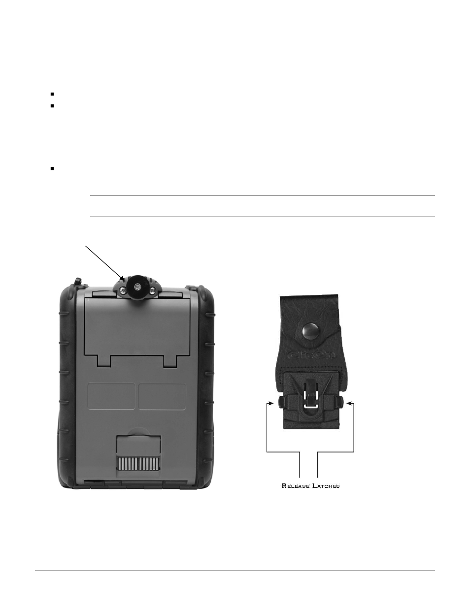 4 attaching belt loop system | Datamax-O'Neil ANDES 3 User Guide User Manual | Page 10 / 32