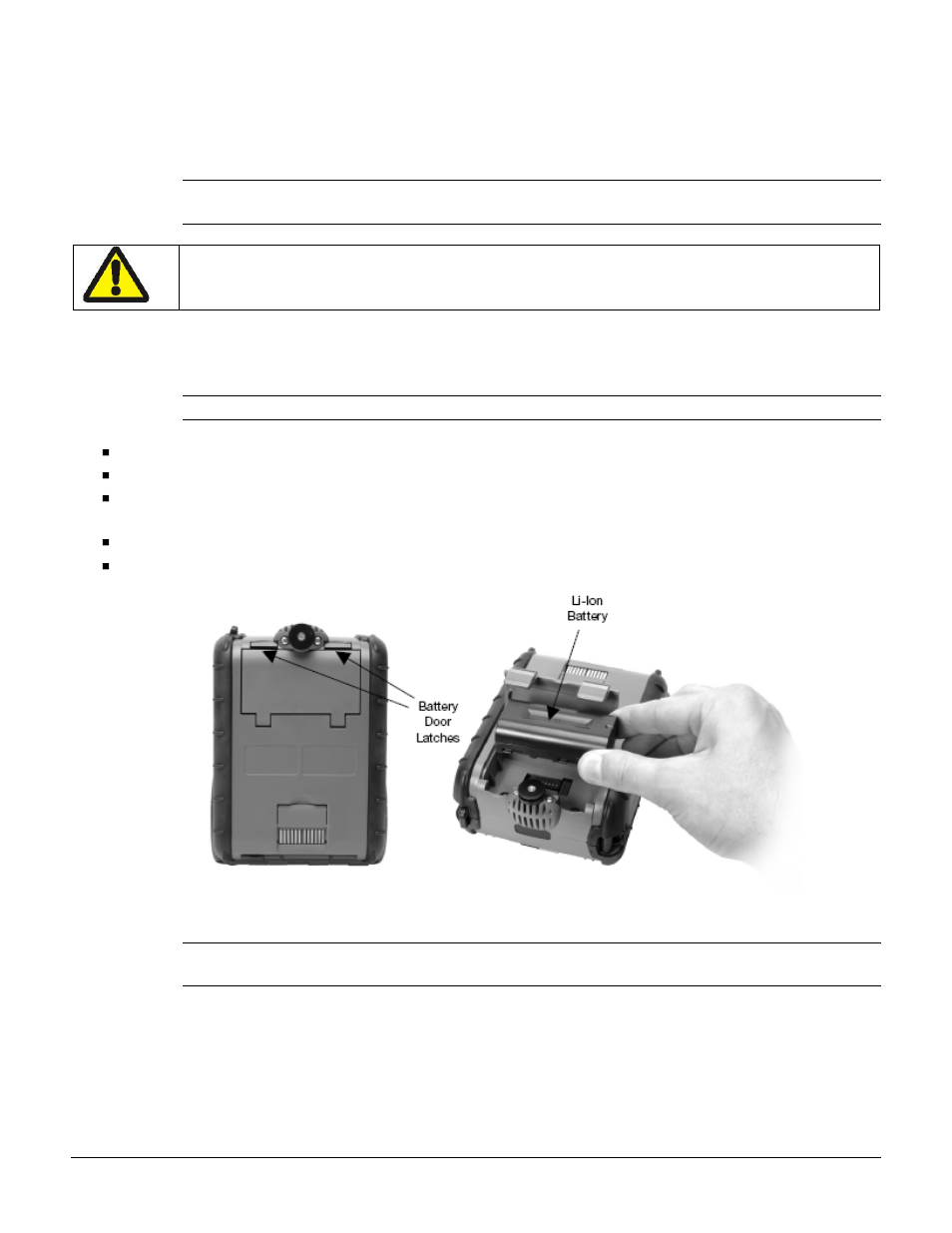 2 installing and charging the battery cartridge | Datamax-O'Neil ANDES 3 User Guide User Manual | Page 7 / 32