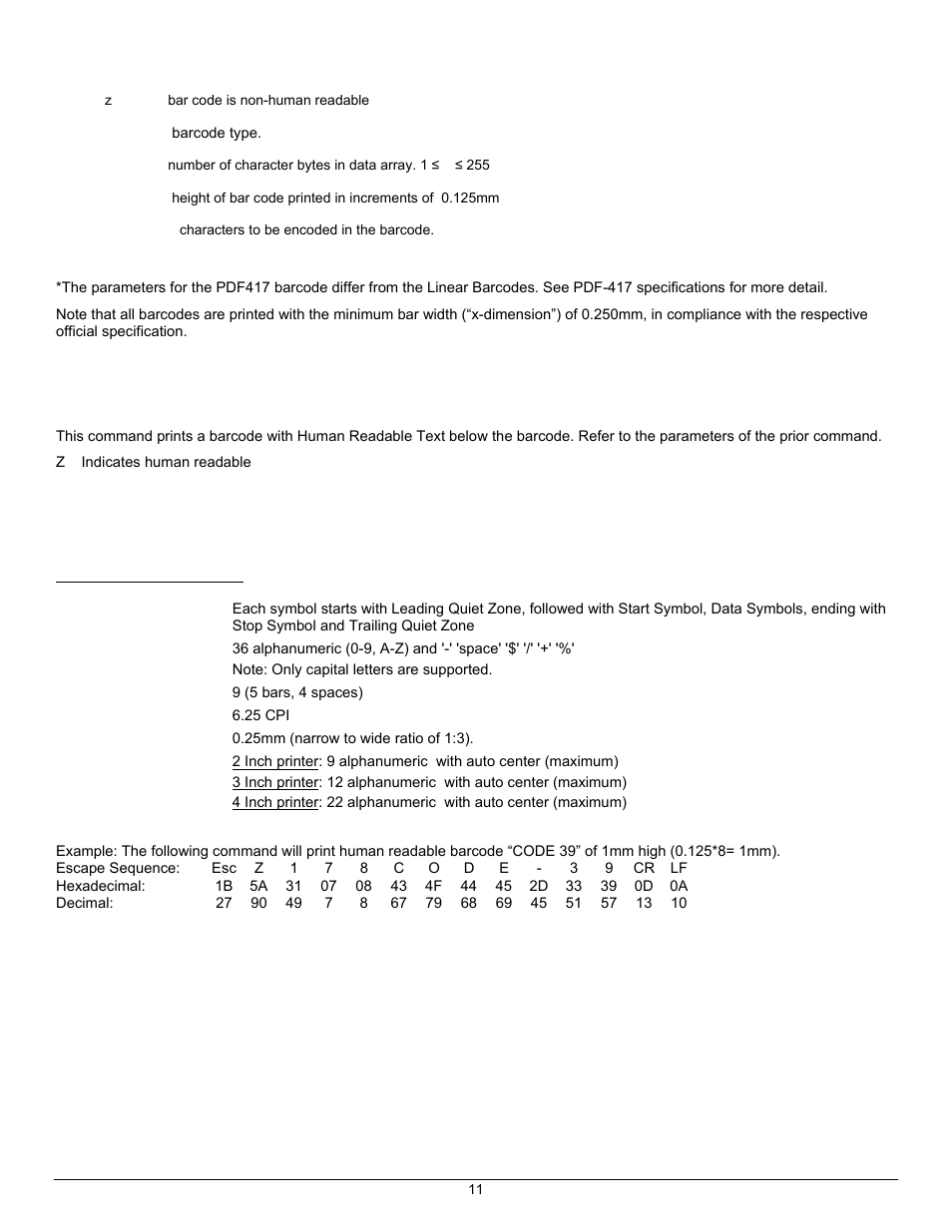 Datamax-O'Neil APEX Series Programmer’s Manual User Manual | Page 17 / 67