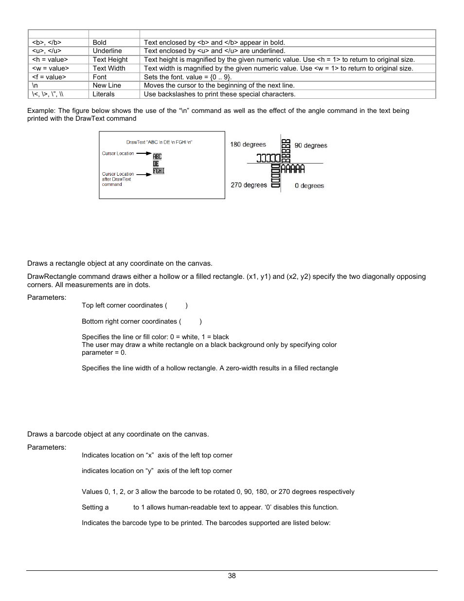 Datamax-O'Neil APEX Series Programmer’s Manual User Manual | Page 44 / 67