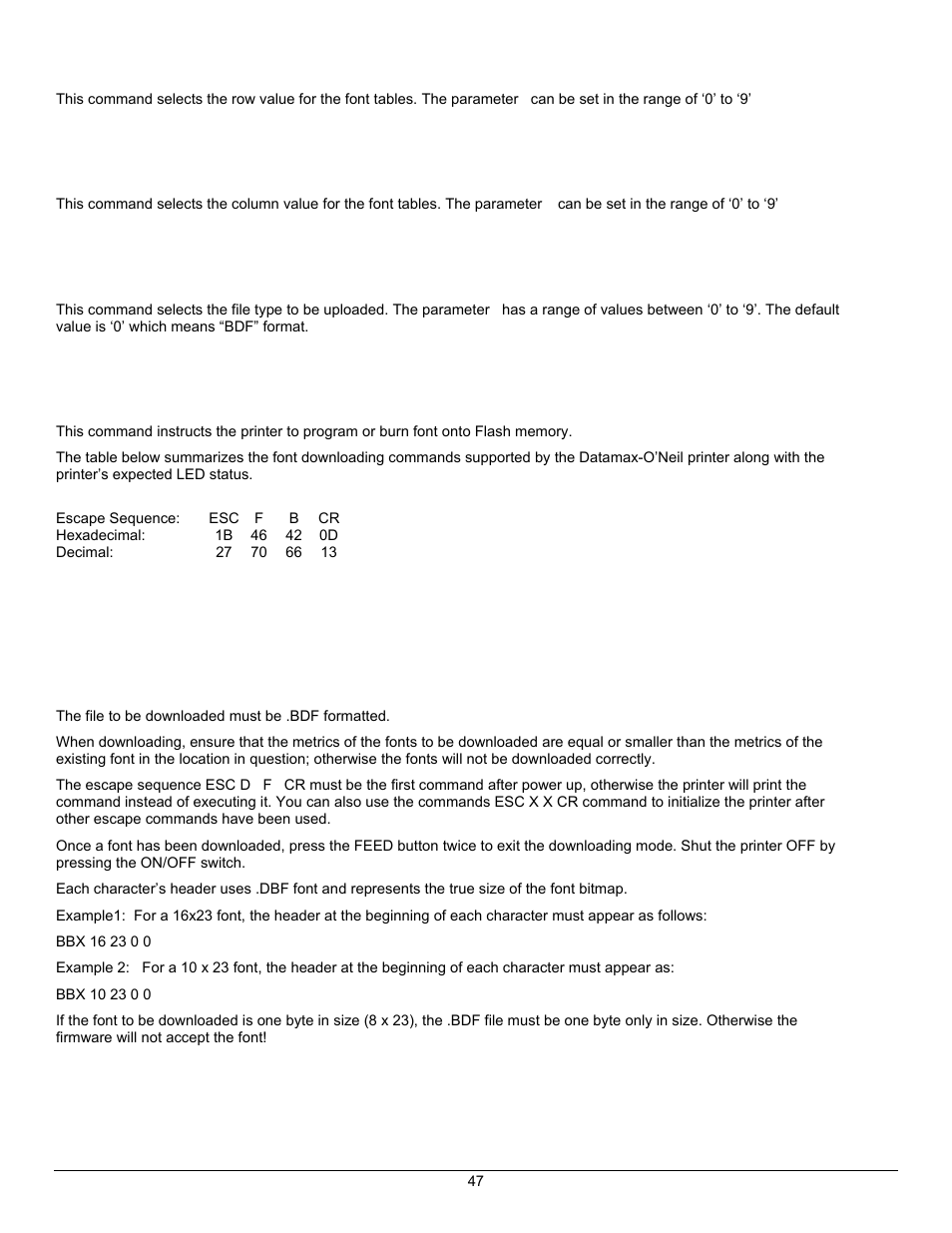 Datamax-O'Neil APEX Series Programmer’s Manual User Manual | Page 53 / 67