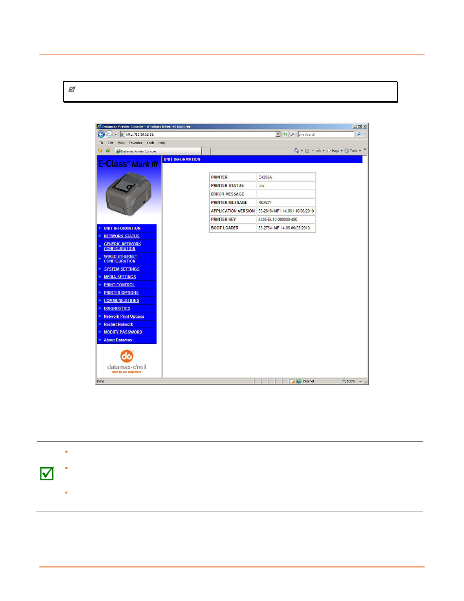 Datamax-O'Neil E-Class Mark III 3xxxxxxx Operator’s Manual User Manual | Page 52 / 58