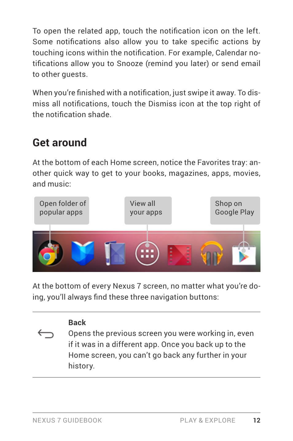 Get around | Asus Nexus 7 User Manual | Page 18 / 106