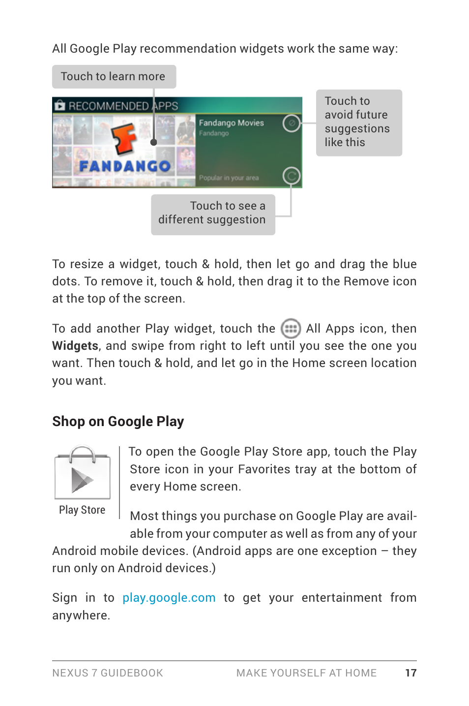 Shop on google play | Asus Nexus 7 User Manual | Page 23 / 106