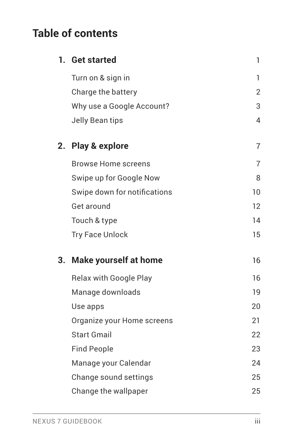 Asus Nexus 7 User Manual | Page 3 / 106