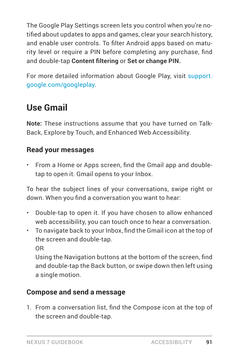 Use gmail | Asus Nexus 7 User Manual | Page 97 / 106