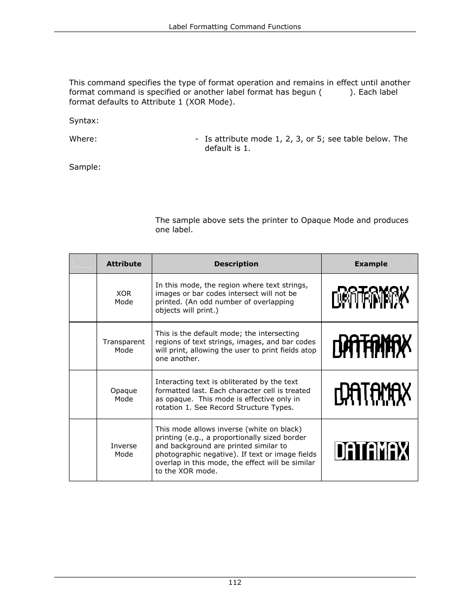 Aset format attribute | Datamax-O'Neil DPL Programmer’s Manual User Manual | Page 120 / 296