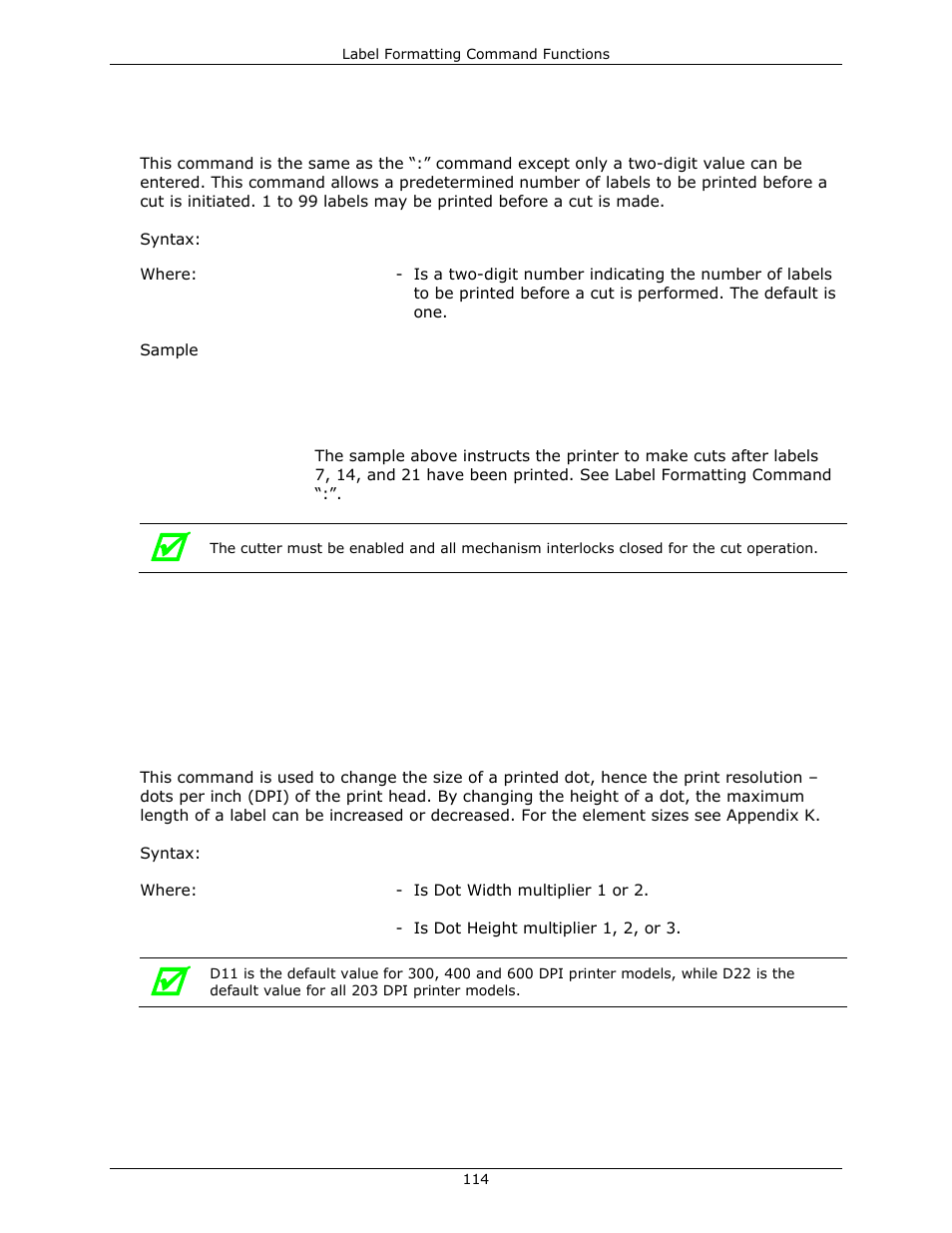 Datamax-O'Neil DPL Programmer’s Manual User Manual | Page 122 / 296