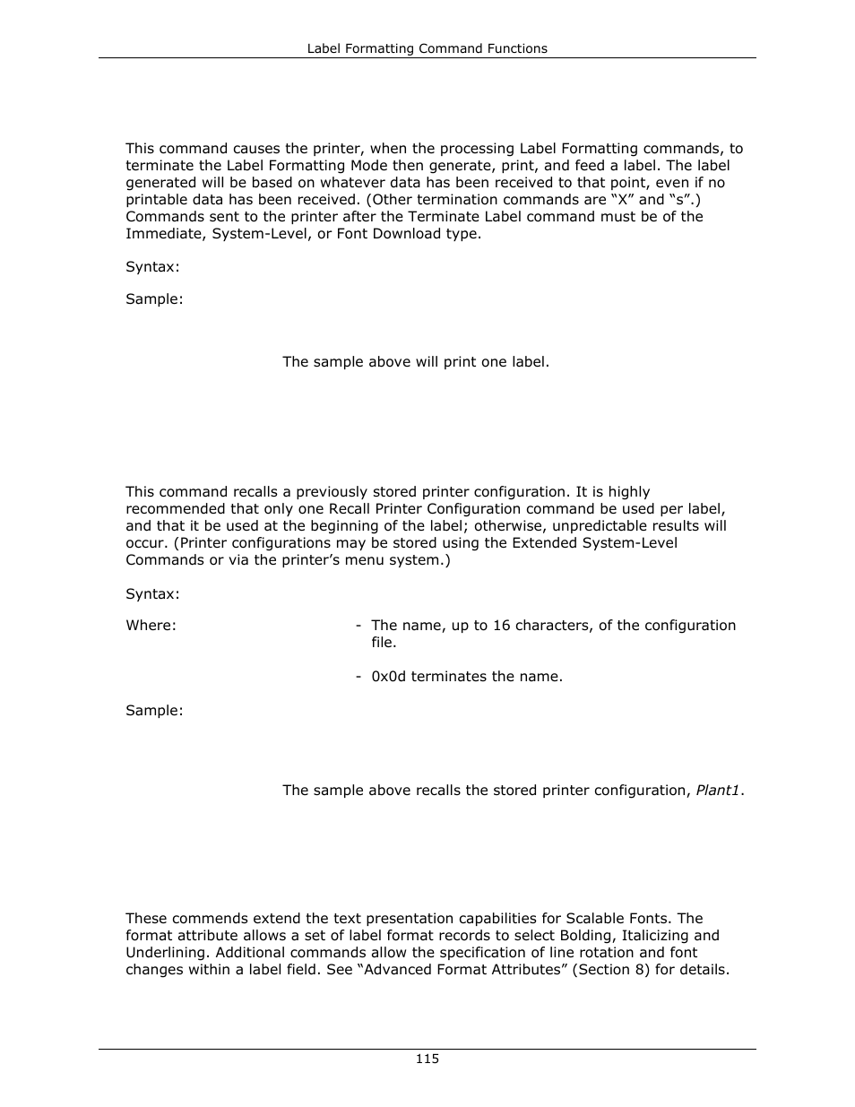 Datamax-O'Neil DPL Programmer’s Manual User Manual | Page 123 / 296